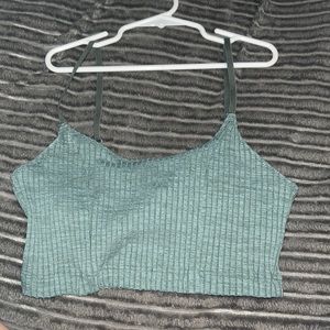 green cropped tank
